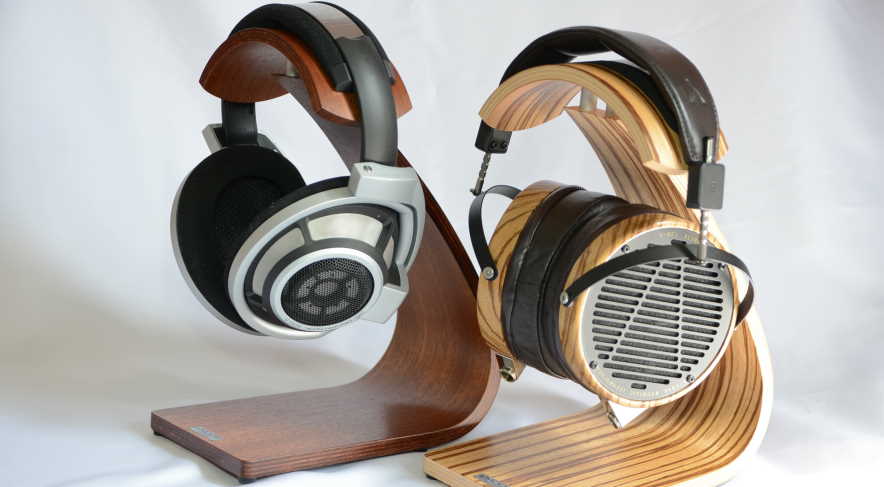 Homemade Wooden Headphone Stand